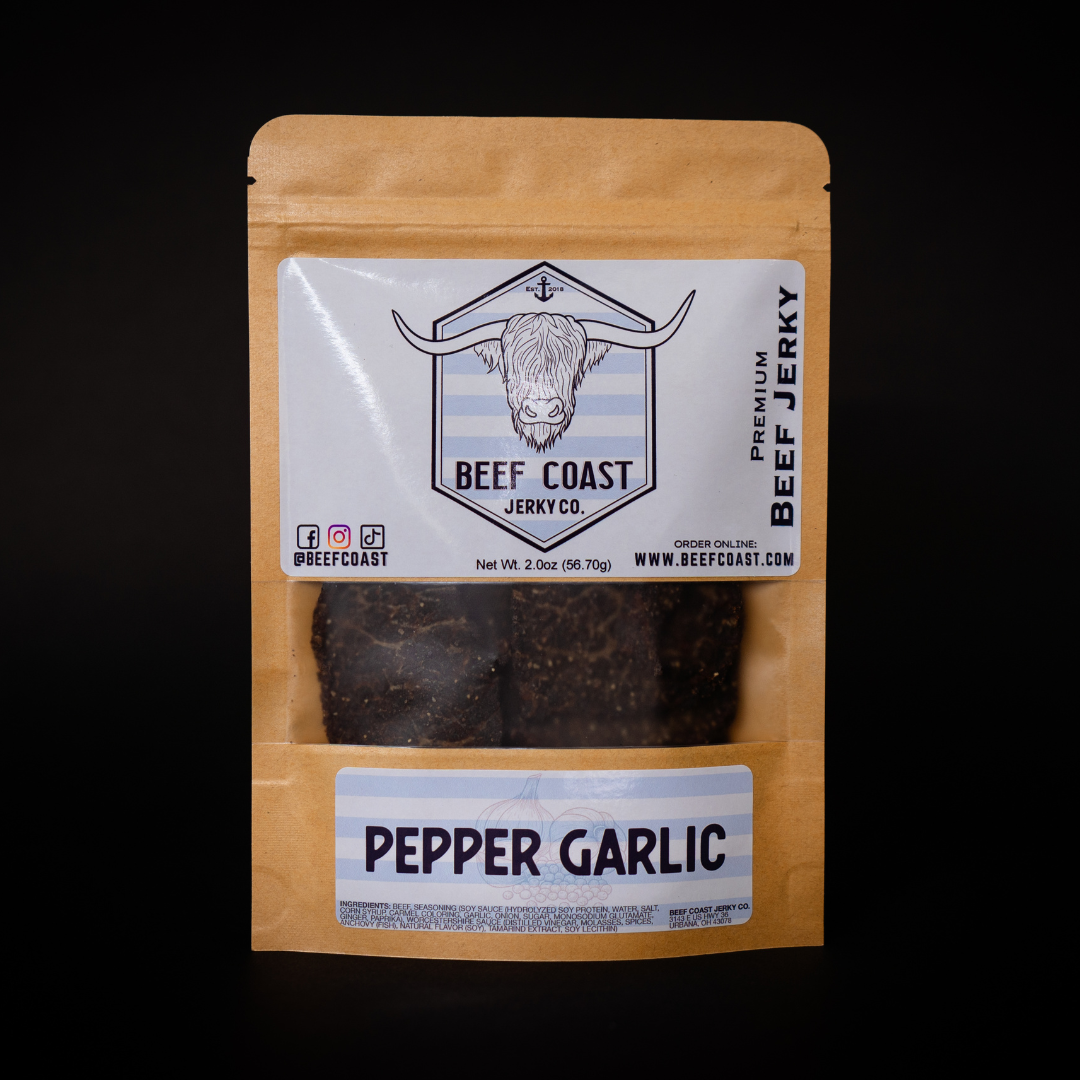 Beef Coast Jerky Co.Pepper Garlic Beef Jerky Beef Coast Jerky Co.